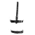 Ouch! Muzzle with Removable Ball Gag Black