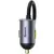 Baseus Share Together car charger with extension cord, 3x USB, USB-C, 120W (gray)