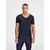 JACK & JONES Majica BASIC V-NECK TEE S/S NOOS, modra