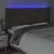 LED uzglavlje smeđesivo 183 x 16 x 118/128 cm od tkanine