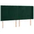 vidaXL Box spring postelja z vzmetnico LED tem. zelena 160x200cm žamet