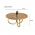 Hanah Home Klub sto Jupiter, 100x46 cm, Smeđi