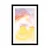 Plakat s paspartujem pastelen preplet barv - 20x30 no frame