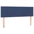 Vidaxl Box spring postelja z vzmetnico modra 140x190 cm blago