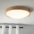 Brilagi - LED plafonsko svetlo CARVALHO MODERN SLIM 2xE27/60W/230V prečnik 37,5 cm hrast