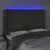 LED uzglavlje smeđesivo 163 x 16 x 118/128 cm od tkanine