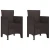 Vrtna stolica 2 pcs Smeđa 53 x 49 x 85 cm Polipropilen