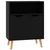 Komoda visoki sjaj crna 60 x 30 x 72 cm od konstruiranog drva