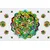Tapeta zelena Mandala - 490x330