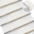 Prostirke za stepenice 30 kom 56x17x3 cm bijele poluokrugle