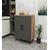 Hanah Home višenamenski ormarić 3 Raf 2 Kapak, 65 cm, antracit / atlantski bor