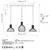 Opviq Luster Tabut-MR-768-1, 148x38x124cm, 220-240V, IP20 Zlatno-crne boje