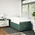 Vidaxl Box spring postelja z vzmetnico temno zelena 80x200 cm žamet