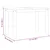 Vidaxl Jedilna miza PANAMA 112x60x75 cm trdna borovina