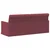 vidaXL 3-sedna sofa Vinorodna rdeča 190 x 81 x 82 cm Blago