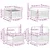 Set vanjskih sofa s jastukom 8 pcs Bijela i antracit