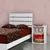 Hanah Home Ram za krevet Fuga 100, 105x100x205 cm, Beli