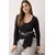 Trendyol Curve Ženska bluza Tbbaw26Af00057, Crna