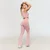 GymBeam Ženske bešavne hlače Fierce Baby Pink XL