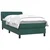 Vidaxl Box spring postelja z vzmetnico temno zelena 80x220 cm žamet