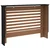 Pokrov za radijator crni 112 x 19 x 81,5 cm MDF
