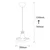 Opviq Luster Fellini-MR-773, 116cm, 20 cm, E27, 40W