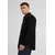 Corduroy classic long-sleeved shirt black