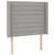 Vidaxl Box spring postelja z vzmetnico LED sv. siva 100x200 cm blago
