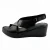 LP Fashion Ženske kožne sandale, Crne