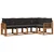 Set vanjskih sofa s jastukom 5 pcs Prirodna i crna