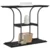 Konzolna stolica s policom Crni hrast 101 x 35 x 80,5 cm