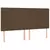 Vidaxl Box spring postelja z vzmetnico temno rjav 200x200 cm blago