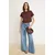 Trendyol Milla Ženska majica TWOSS26TS00224, Braon