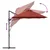 Suncobran Terakota 372 x 198 x 243 cm Poliester i aluminij