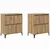 Komode 2 pcs Umjetnički hrast 60 x 35 x 70 cm Konstruirano drvo