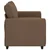 Vidaxl Dvosed kavč rjave barve 160x77x82 cm blago