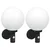 Vanjska zidna lampa 2 pcs Crna 28 x 25 x 38 cm