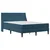 Okvir kreveta s madracem s madracem Plava 180 x 200 cm Baršun