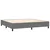 Vidaxl Box spring postelja z vzmetnico LED temno siva 200x200 cm blago