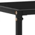 Konzolni stol crni 60 x 35 x 75 cm od kaljenog stakla