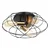 Plafonska lampa F7247-3C BK