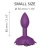 Love To Love Open Rose Butt Plug Size S Purple