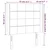 LED uzglavlje plavo 83 x 16 x 118/128 cm od tkanine