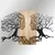 Murmure des Feuilles -1 - Natural, Walnut NaturalBlack Decorative Wooden Wall Accessory