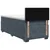 vidaXL Postelja boxspring z vzmetnico Temno siva 90 x 190 cm Žamet
