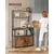 Songmics Kuhinjska polica 40x80x170 cm rjava