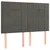 vidaXL Box spring postelja z vzmetnico temno siva 140x200 cm žamet