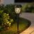 Mks Solarna baštenska lampa, LED, Crna