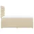 vidaXL vidaXL Box spring postelja z vzmetnico krem 120x190 cm blago, (21305570)