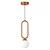 Opviq luster Loop-20456-B, 1 × E27, braon